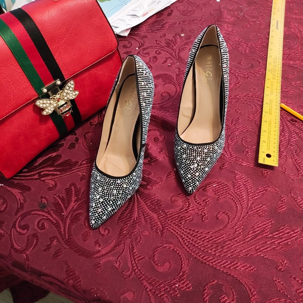 Bedazzled rhinestone stilletos